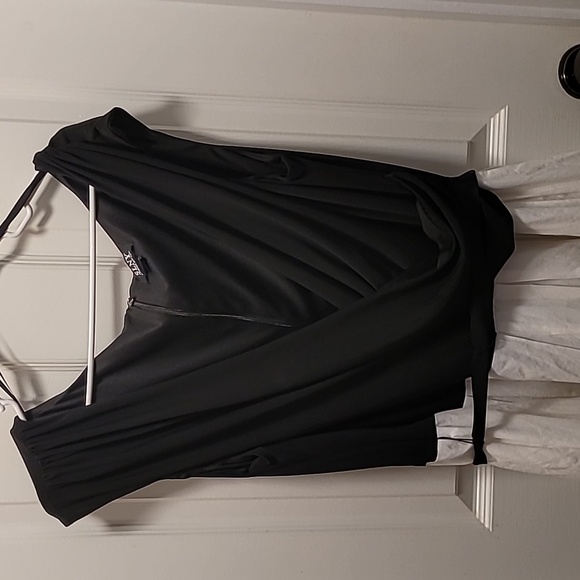 White and black SLNY dress - Picture 3 of 5